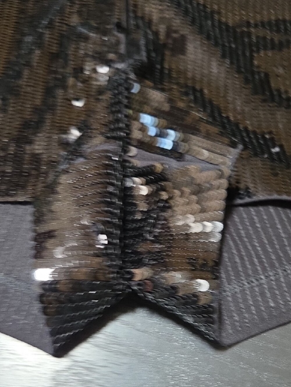 Express Black Stretch Shorts with Sequin Detail - Picture 6 of 11